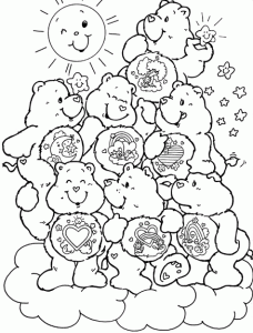 Care bears coloring pages to download