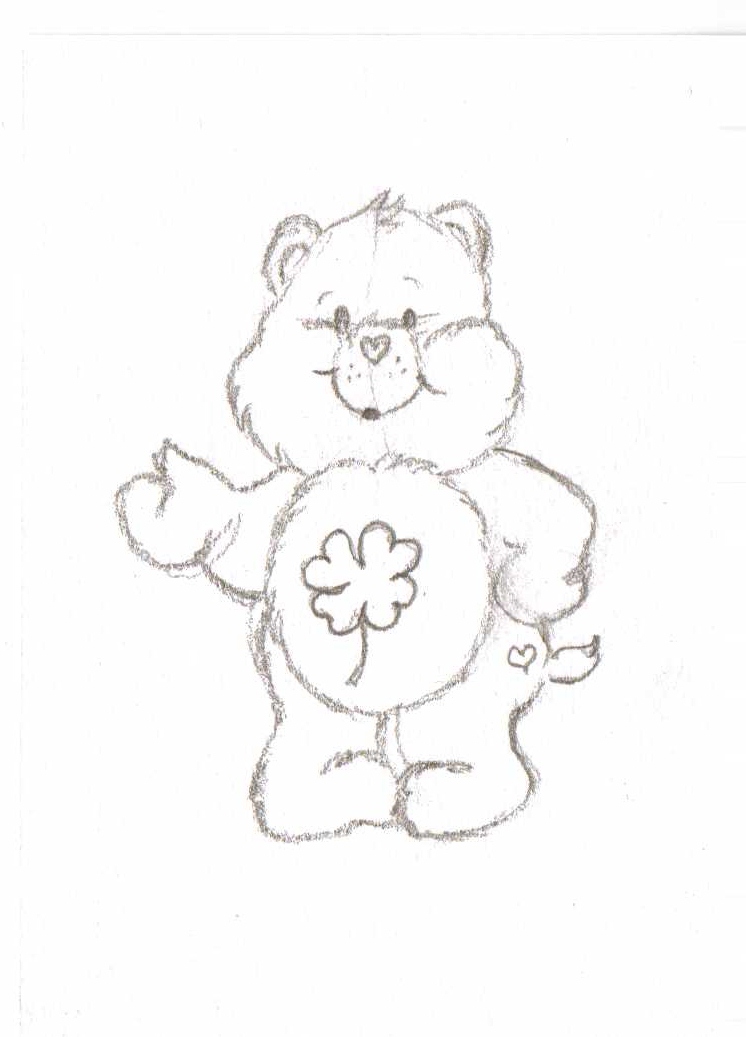 Good luck bear atc sketch by okiegurl on