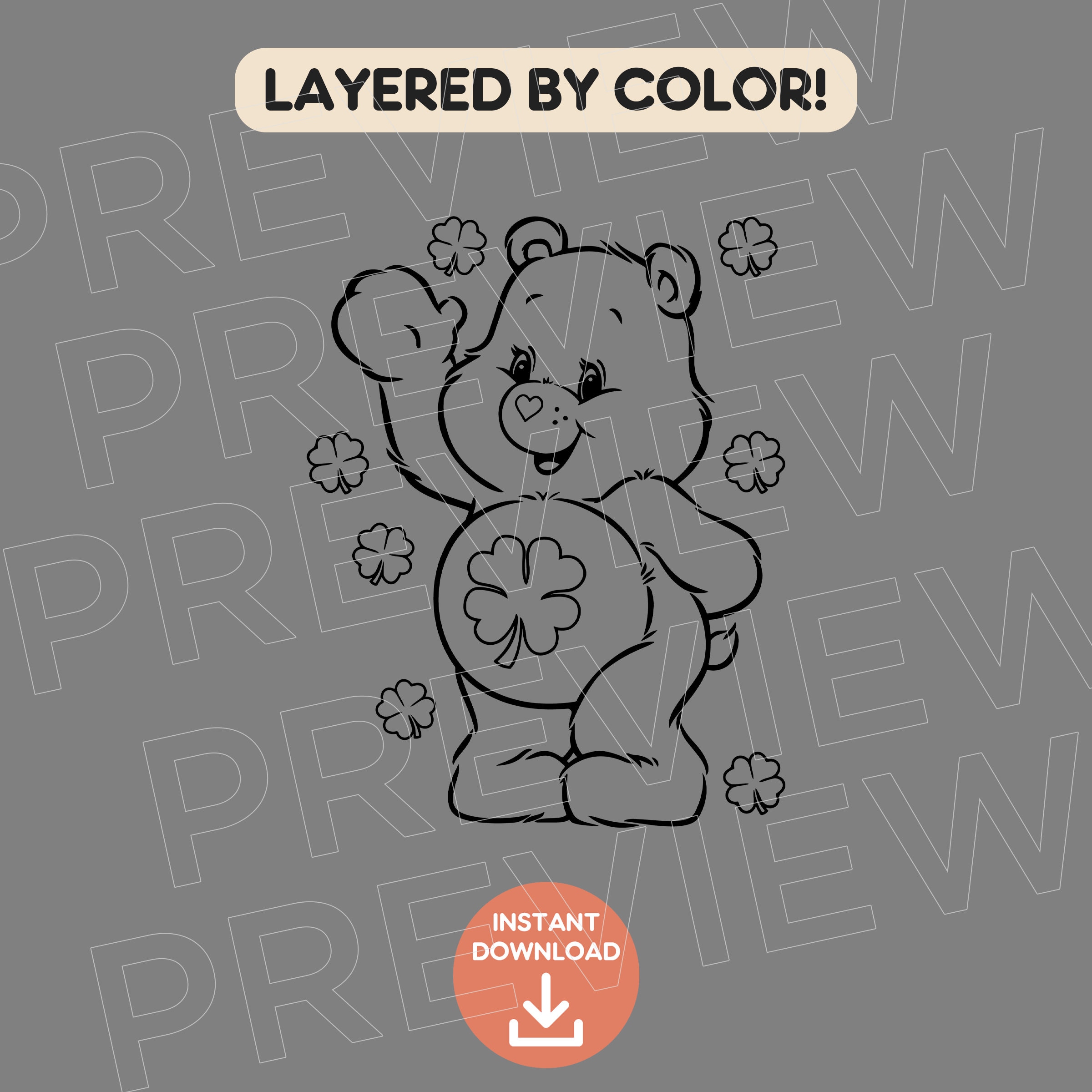 Care bears svg rainbow bear svg rainbow bear care svg happy