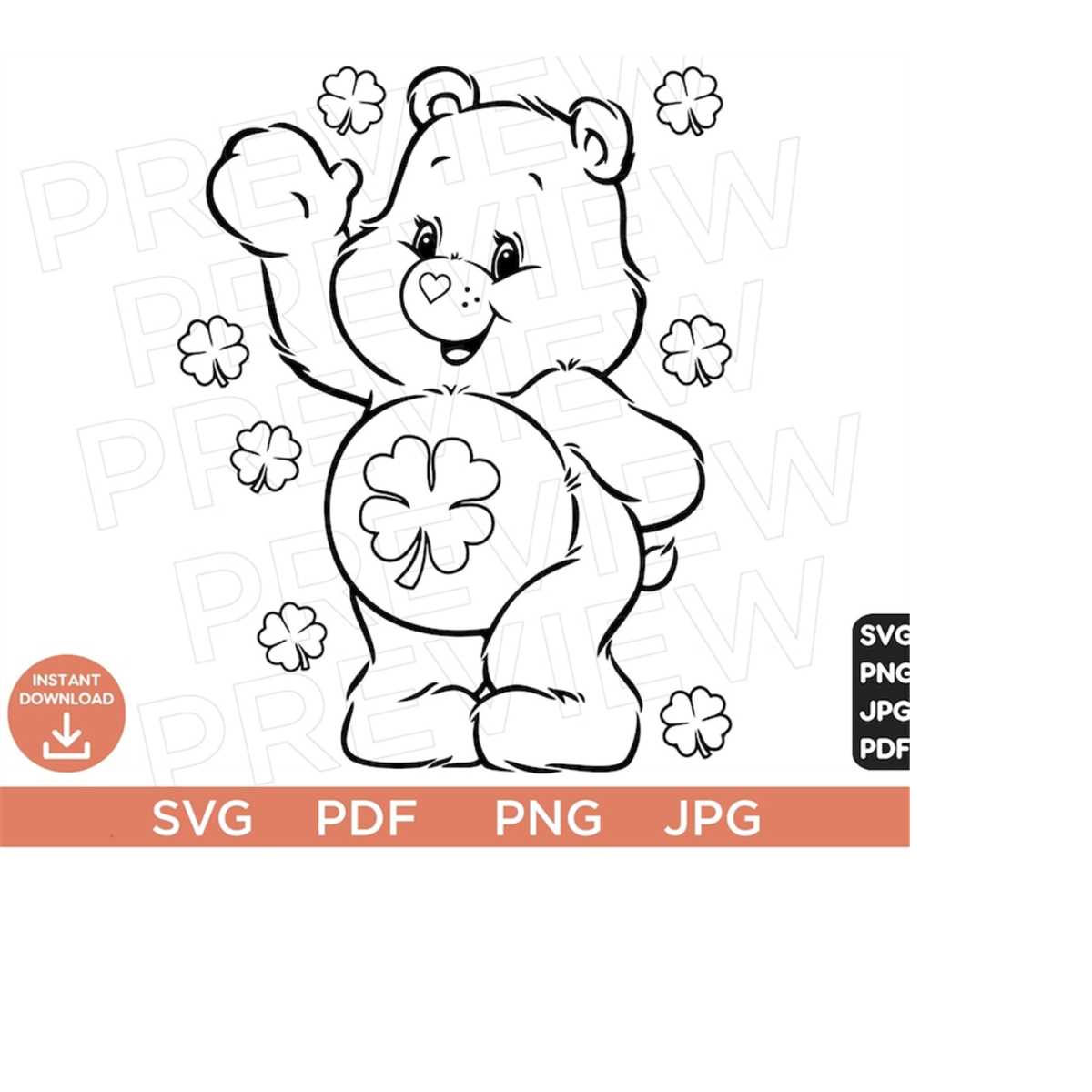 Care bears svg rainbow bear svg rainbow bear care svg hap