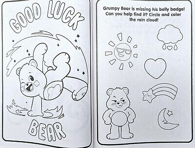 Care bears kids coloring activity book set of with care bear crayons