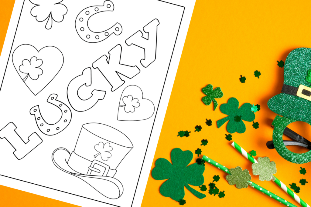 Cute printable st patricks day coloring pages