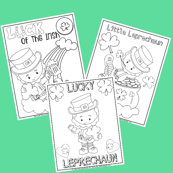 Leprechaun color pages