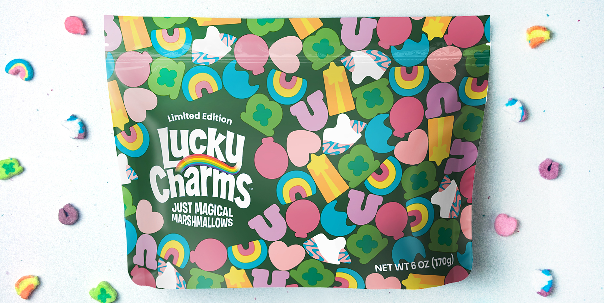 Lucky charms is selling just magical marshmallows pouches