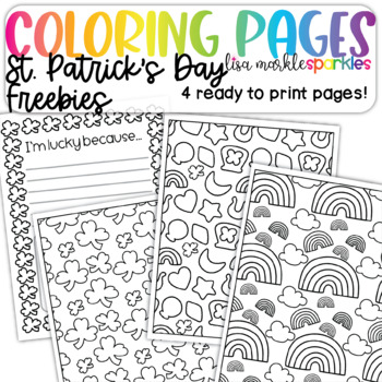 Free st patricks day coloring pages activity