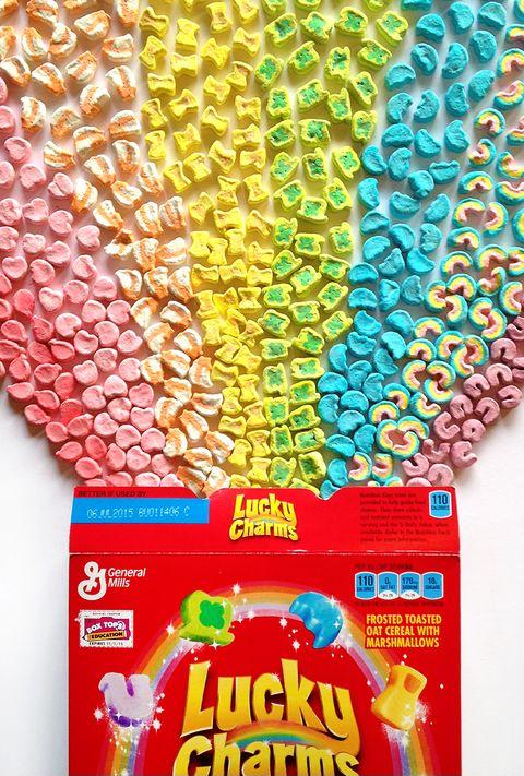 Lucky charms arranged by color roddlysatisfying