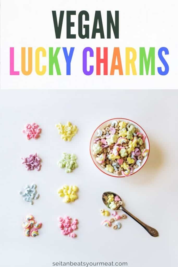 Vegan lucky charms recipe with aquafaba marshmallows