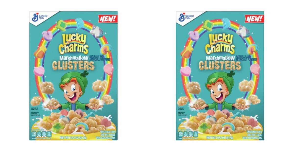 Lucky charmss marshmallow cluster cereal will hit shelves in may