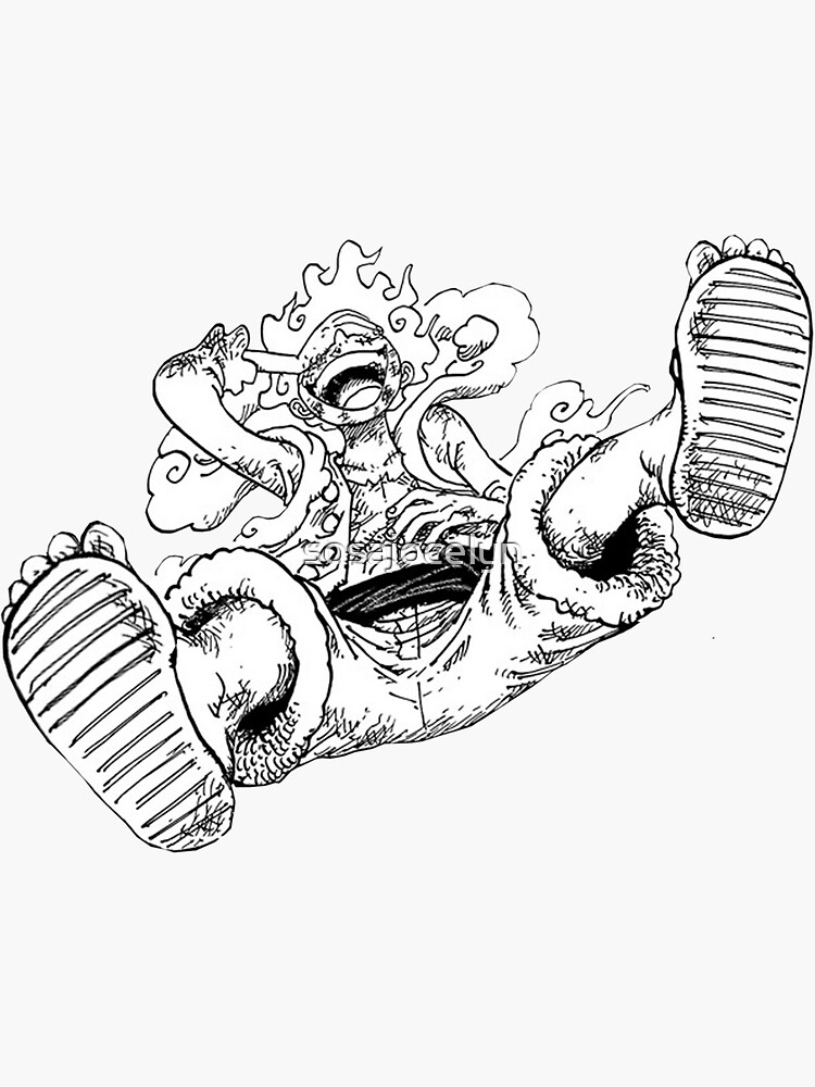 Luffy gear sticker for sale by sosajocelyn