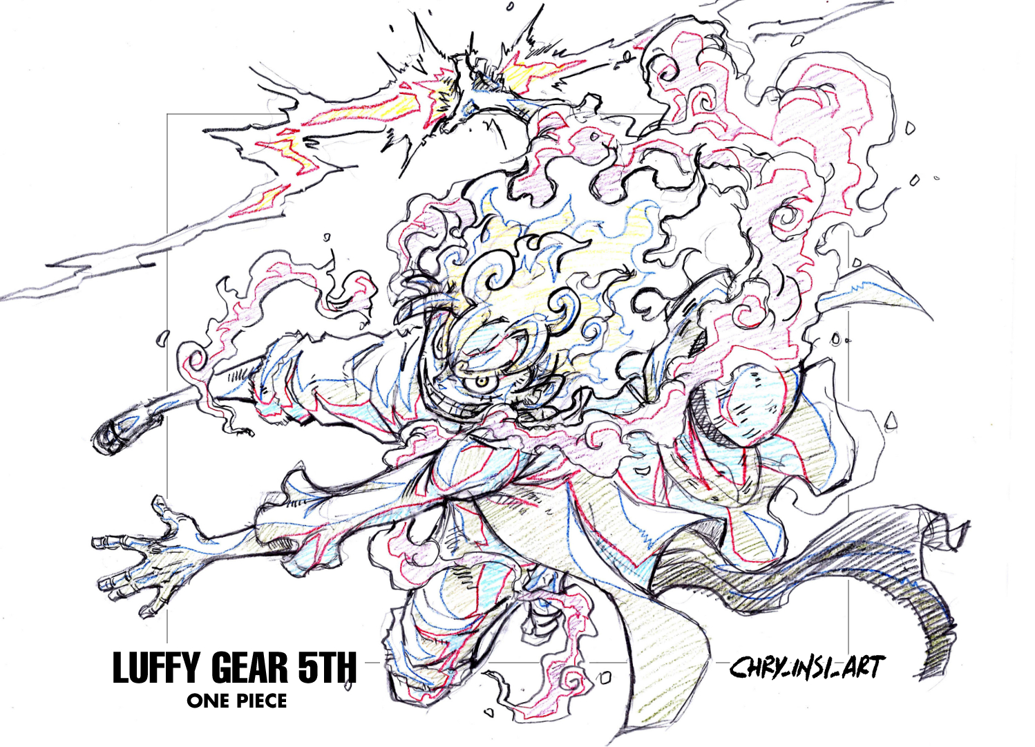 Chryinsiart on x luffy gear th gengaâ onepiece luffy gearth httpstcozwfasgeefi x