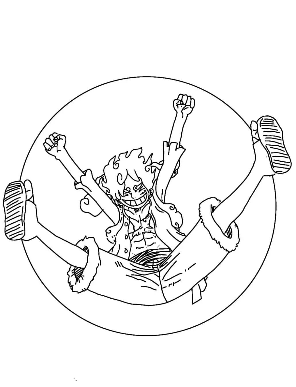 Luffy gear coloring pages from one piece desenho de uma peãa anime desenhos