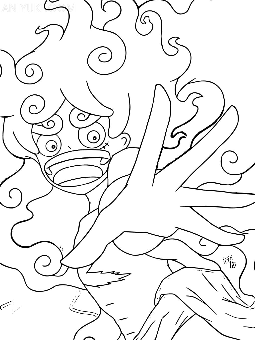 Monkey d luffy coloring pages
