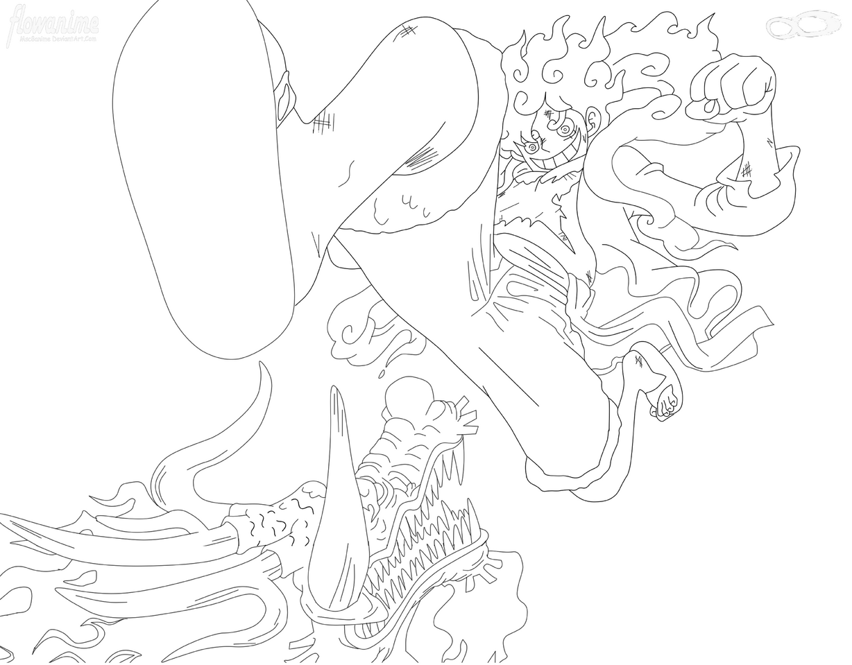 My fanart of luffys gear thâ flowanime