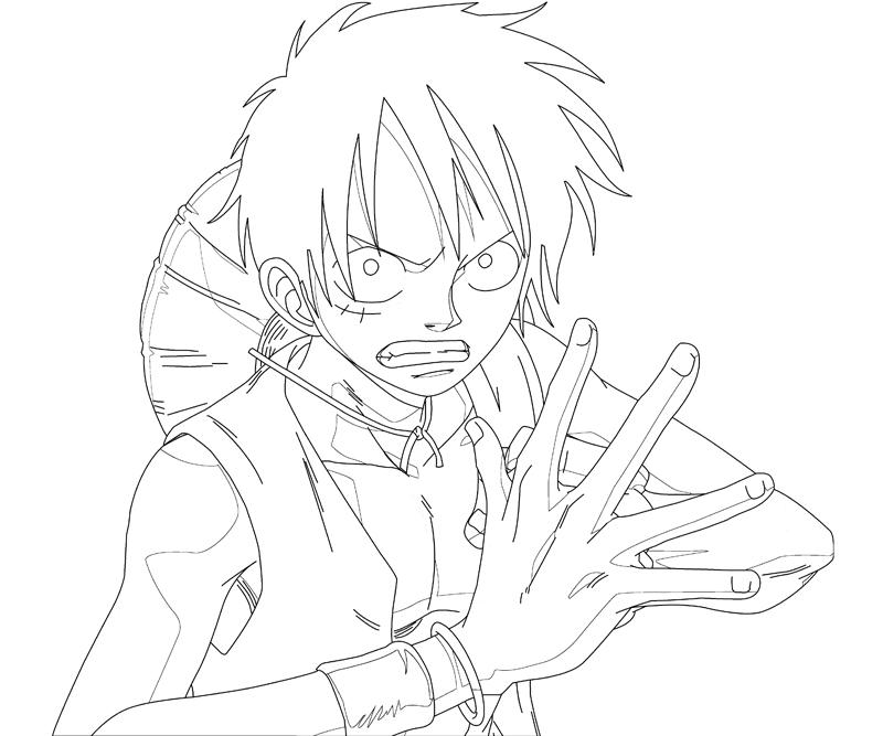 Monkey d luffy coloring crafty teenager