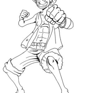 Luffy coloring pages printable for free download