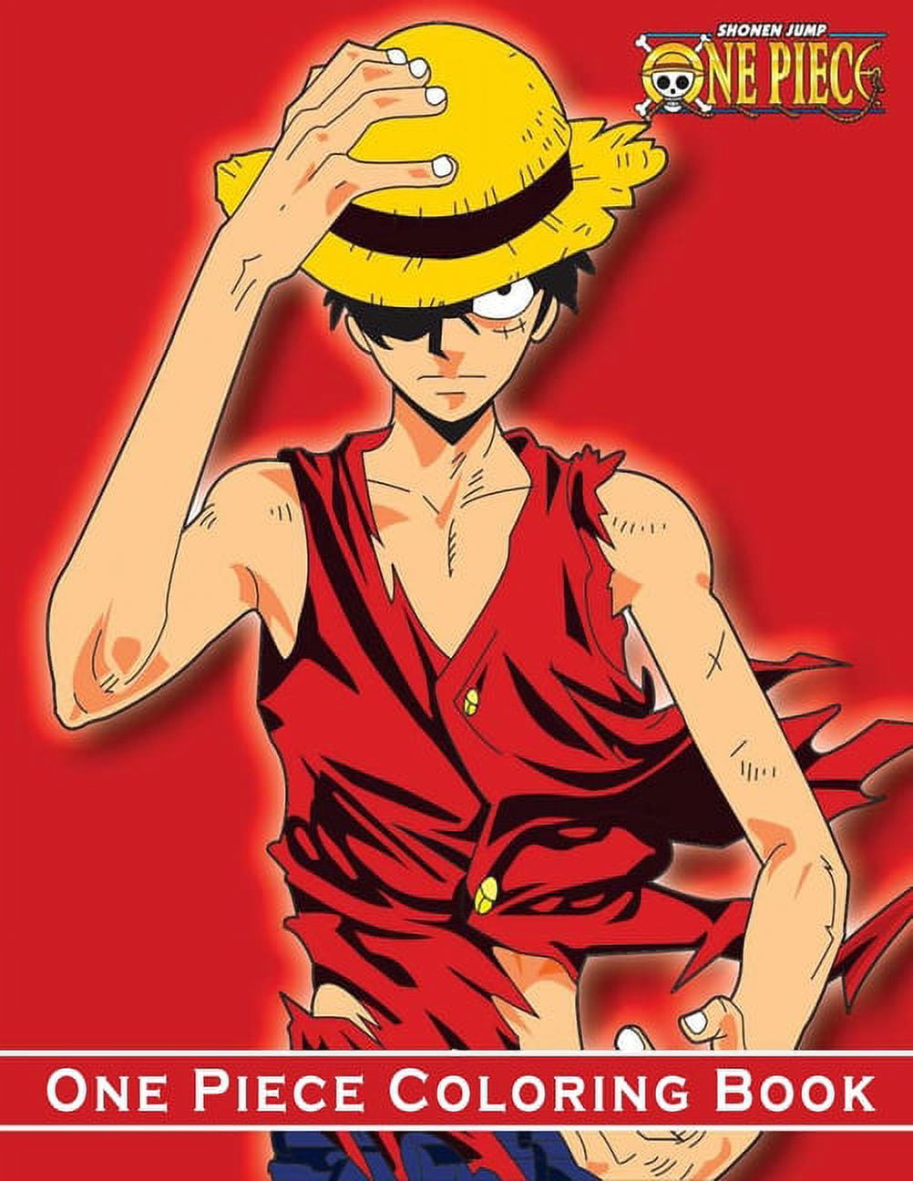 One piece coloring book anime coloring books one piece for luffy and friends fans one of the most famous manga in the world for kids and adults paperback
