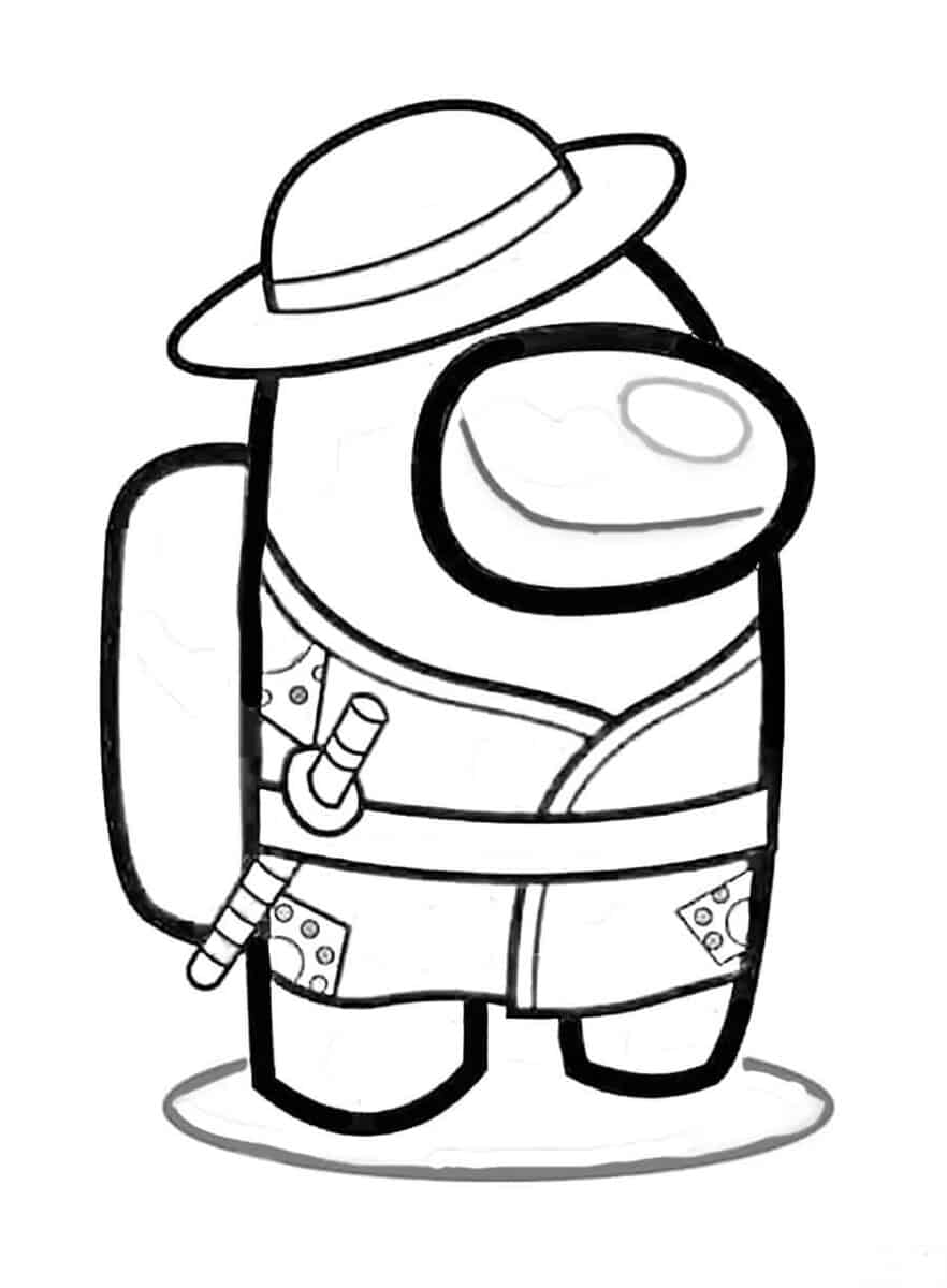 Among us coloring pages free to print