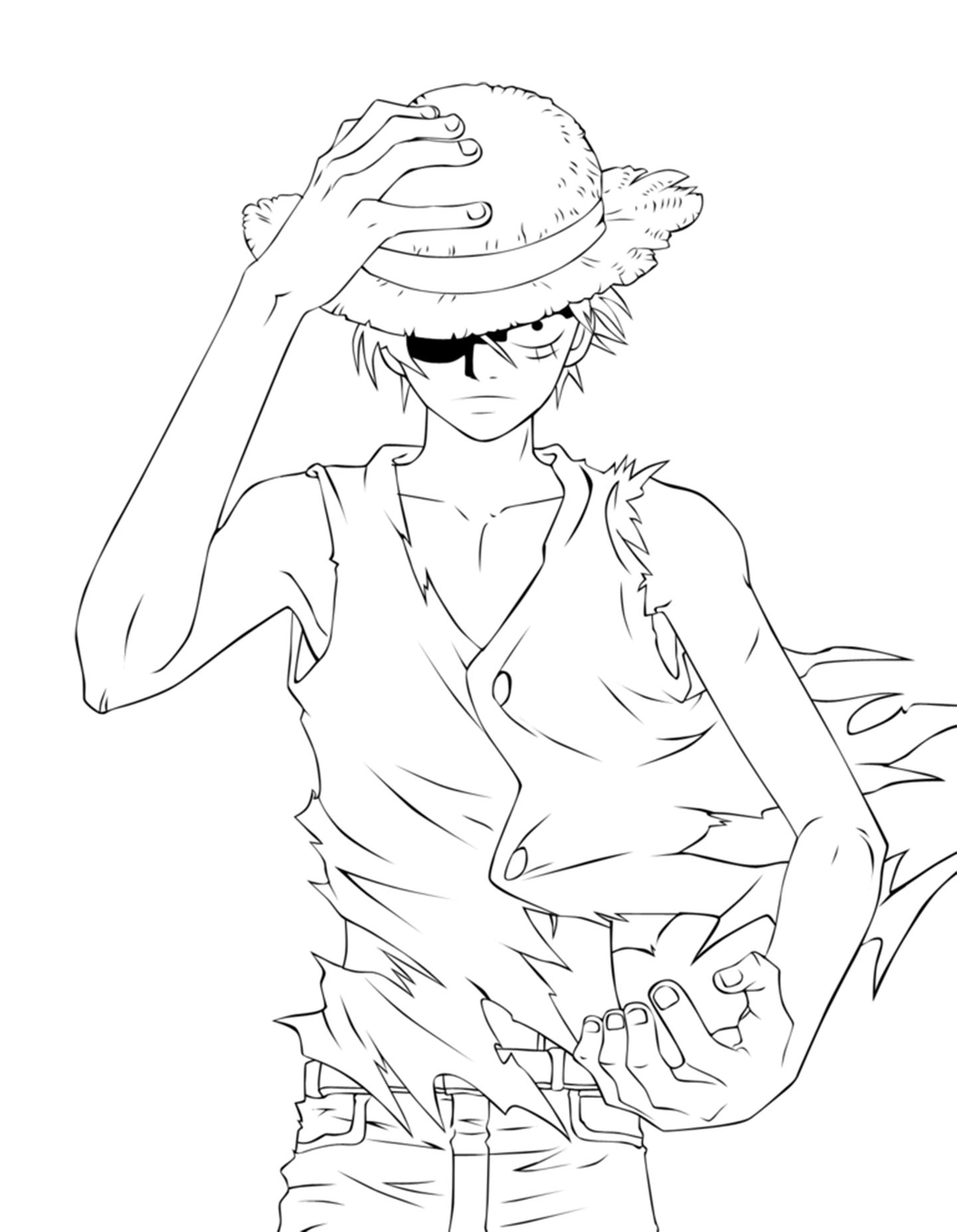 Image of one piece to print and color