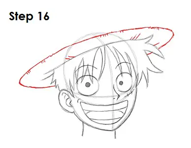 How to draw monkey d luffy