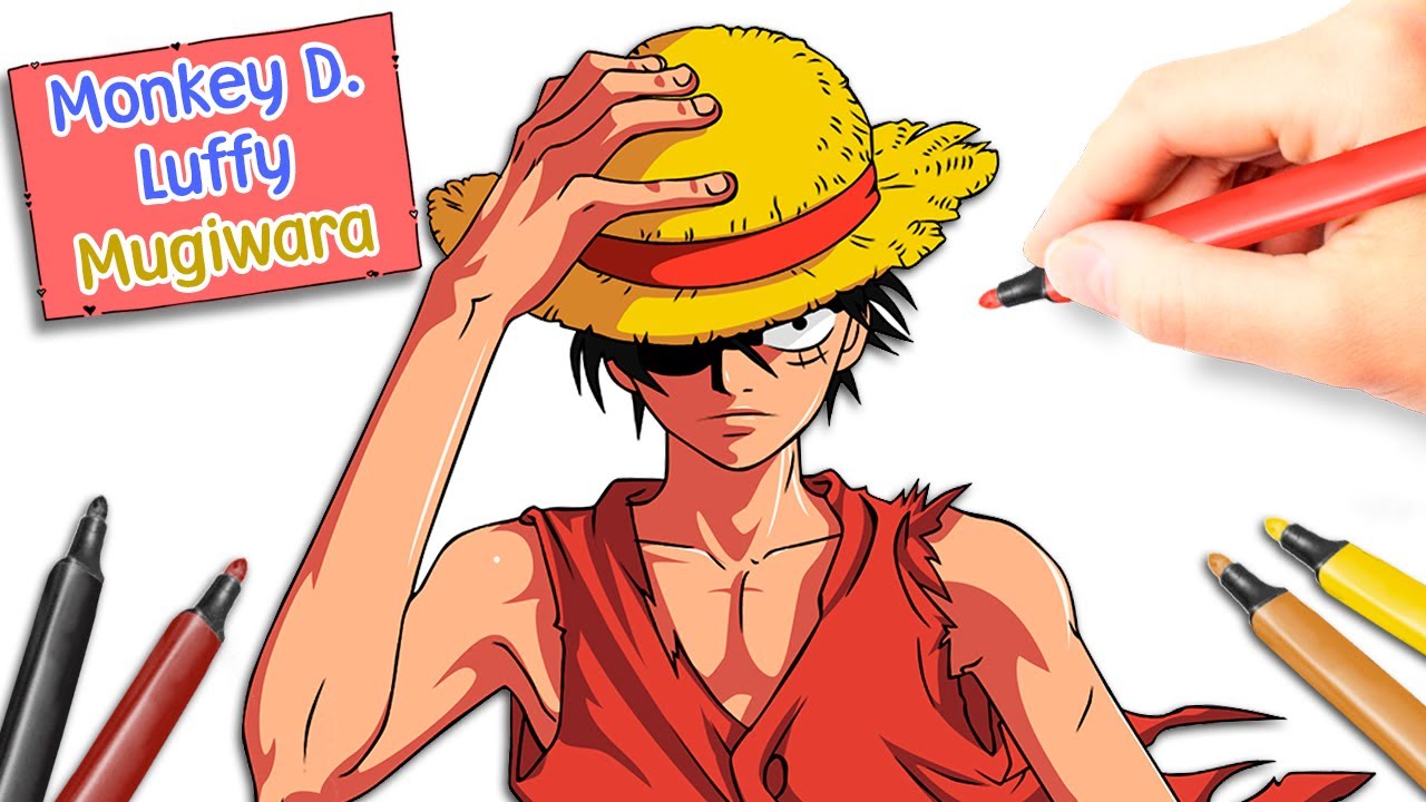 Colouring monkey d luffy straw hat luffy one piece
