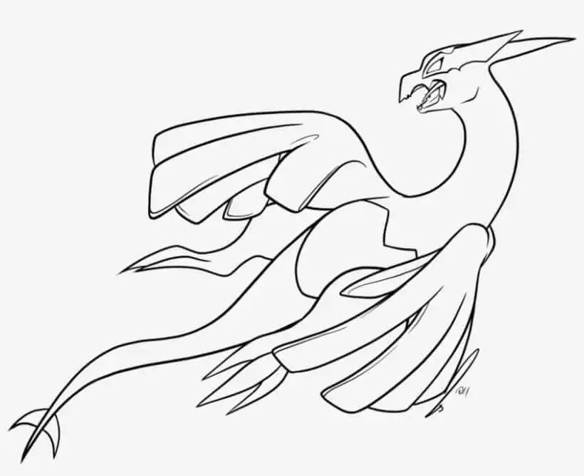 Lugia malvorlagen
