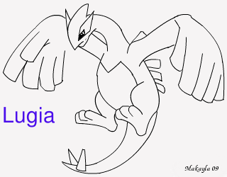 Lugia line art free by mrsfroqueen on deviantart pokemon anime trang tã mã u