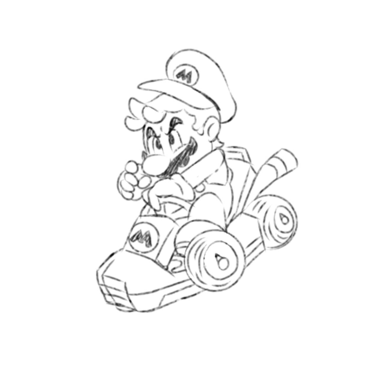 Mario kart worked hard on this one woooo by chubbynumber on