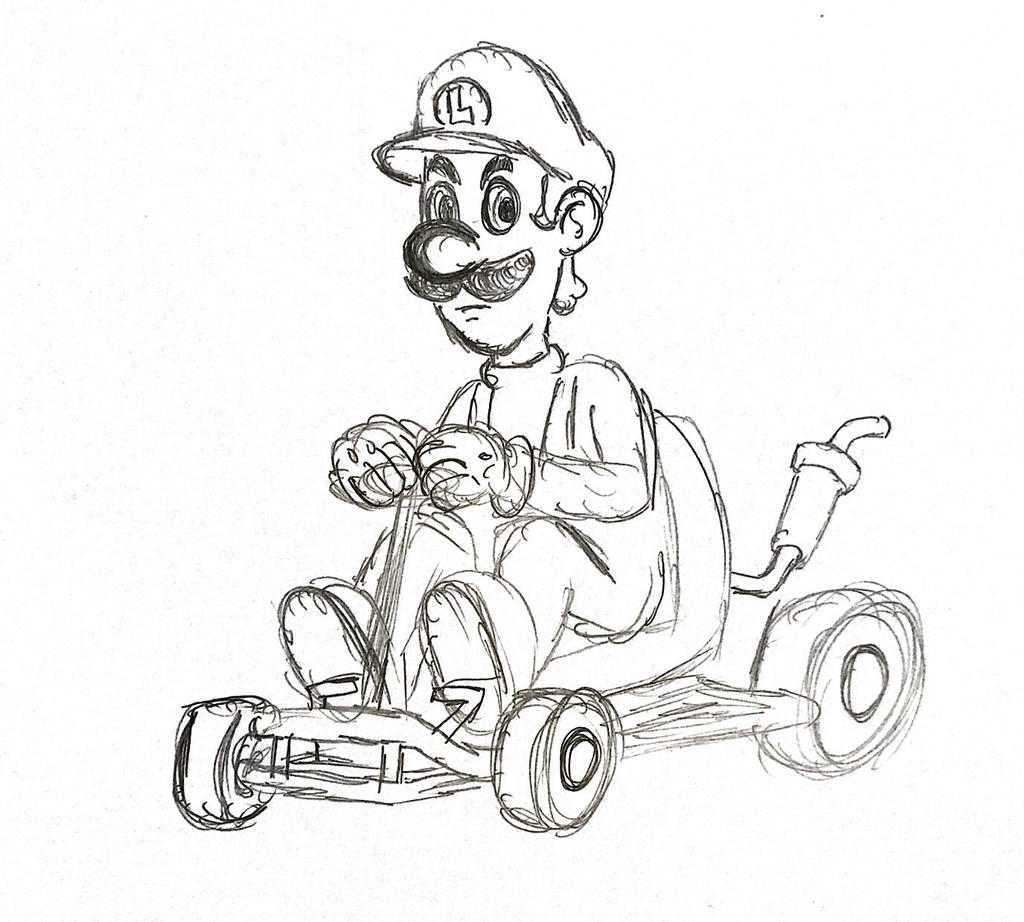 Luigi kart by zefrenchm on