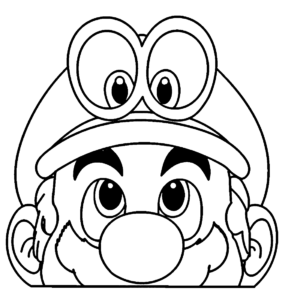 Super mario odyssey coloring pages printable for free download