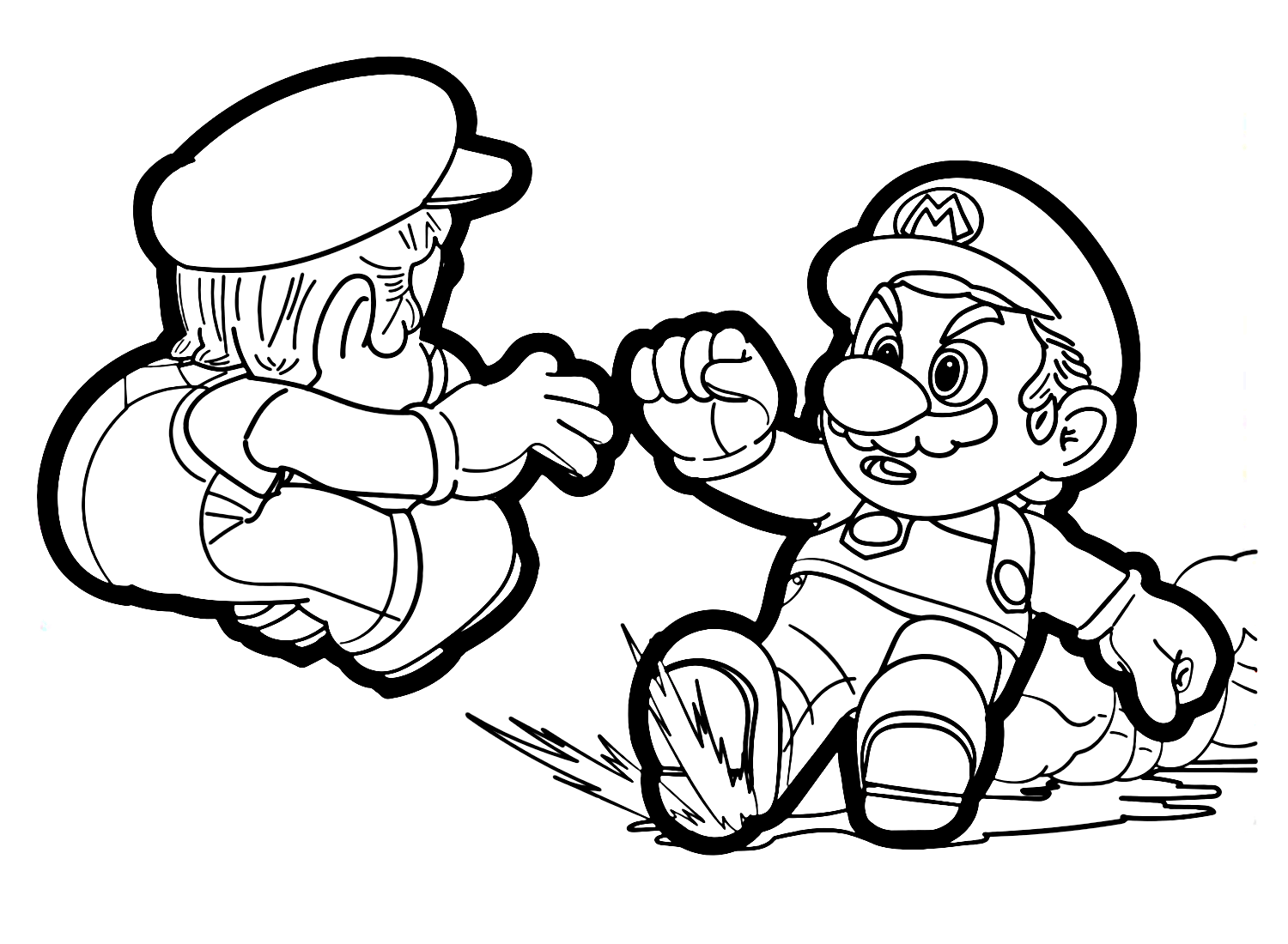 Super mario odyssey coloring pages
