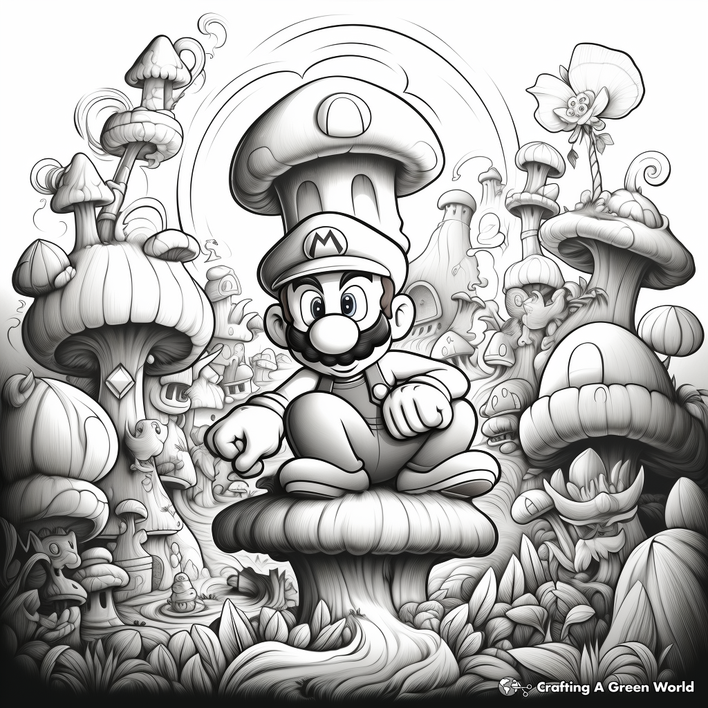 Luigi coloring pages