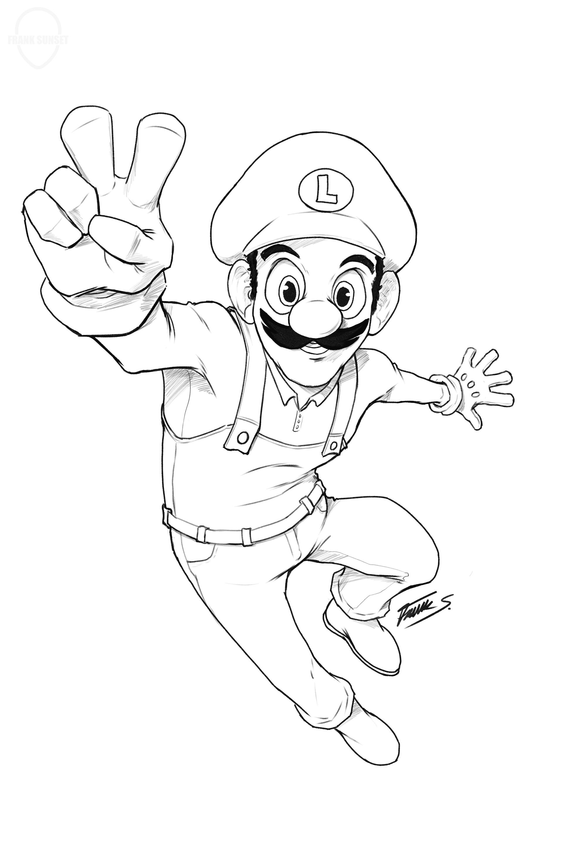 Luigi ink by franksunset on