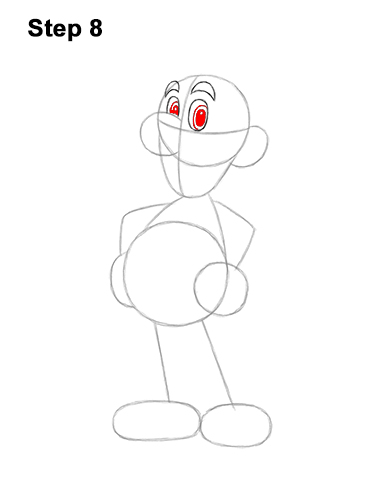 How to draw luigi full body video step