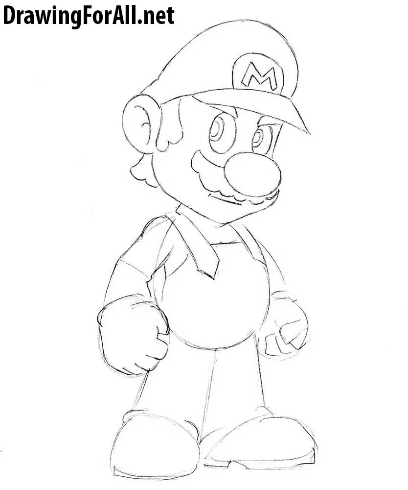How to draw mario