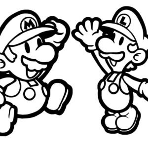 Luigi coloring pages printable for free download