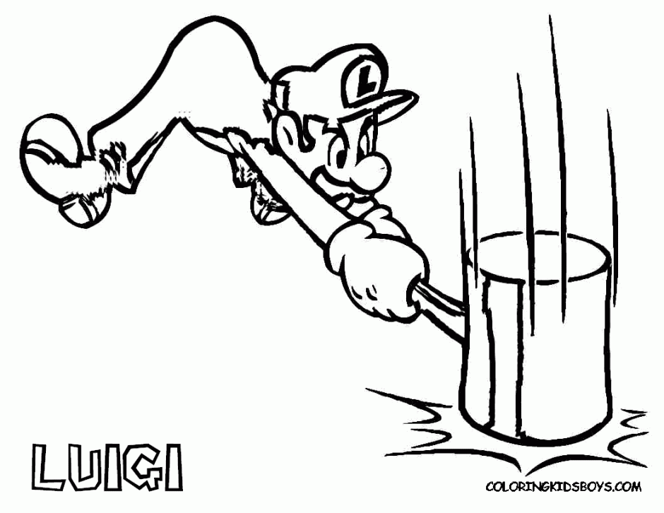 Mario and luigi coloring pages