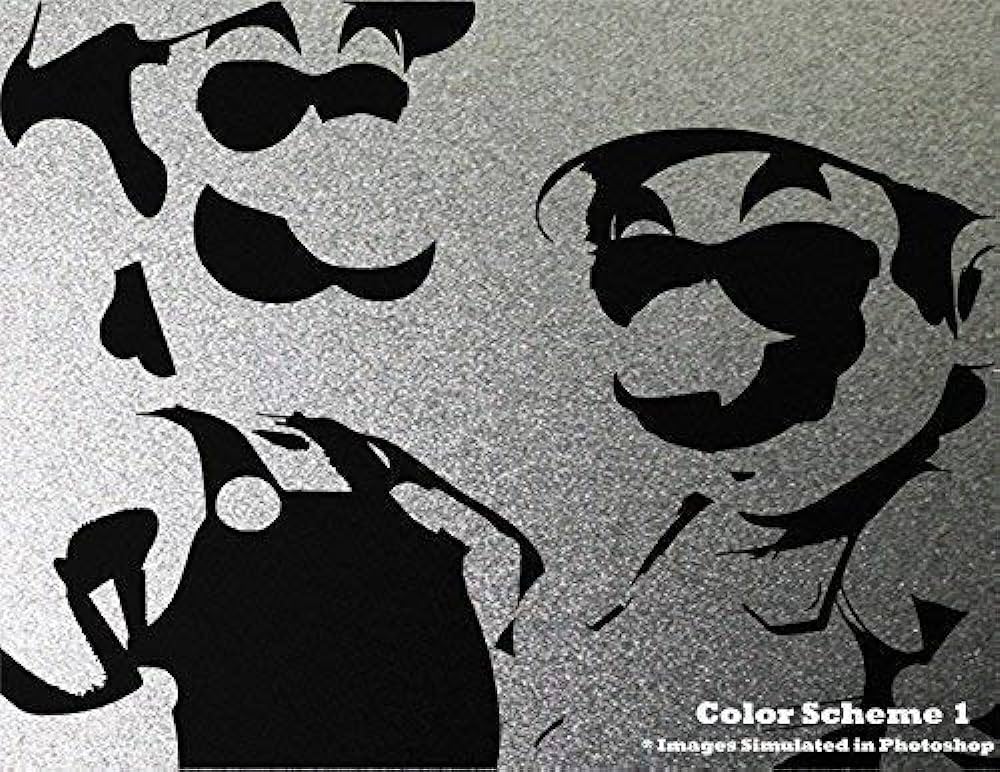 Mario and luigi og stencil spray painting metal art handmade products