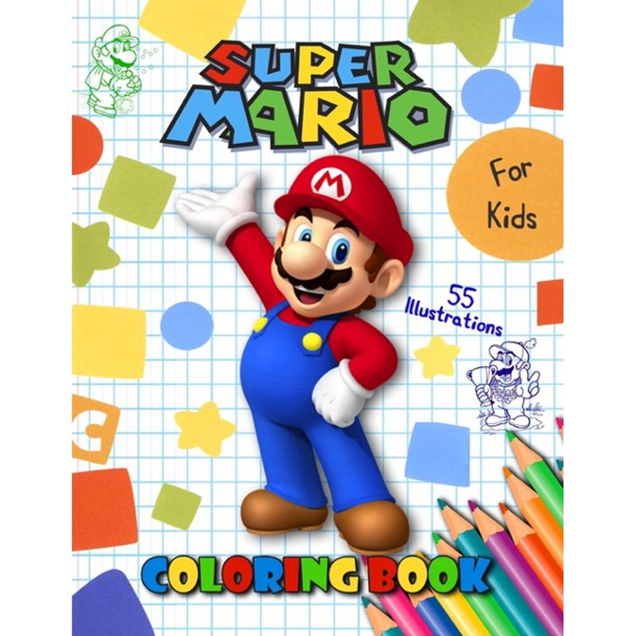 Super mario jumbo coloring book