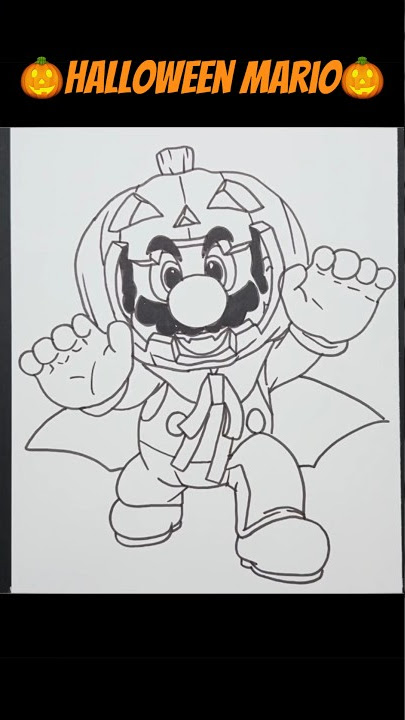 Drawing werewolf luigi halloween drawing shorts drawing easydrawing luigi