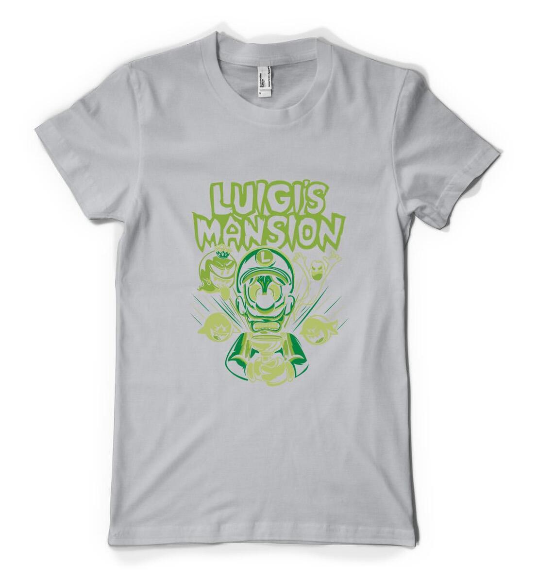 Personalised luigi mansion luigis gaming mario super adult and kids t