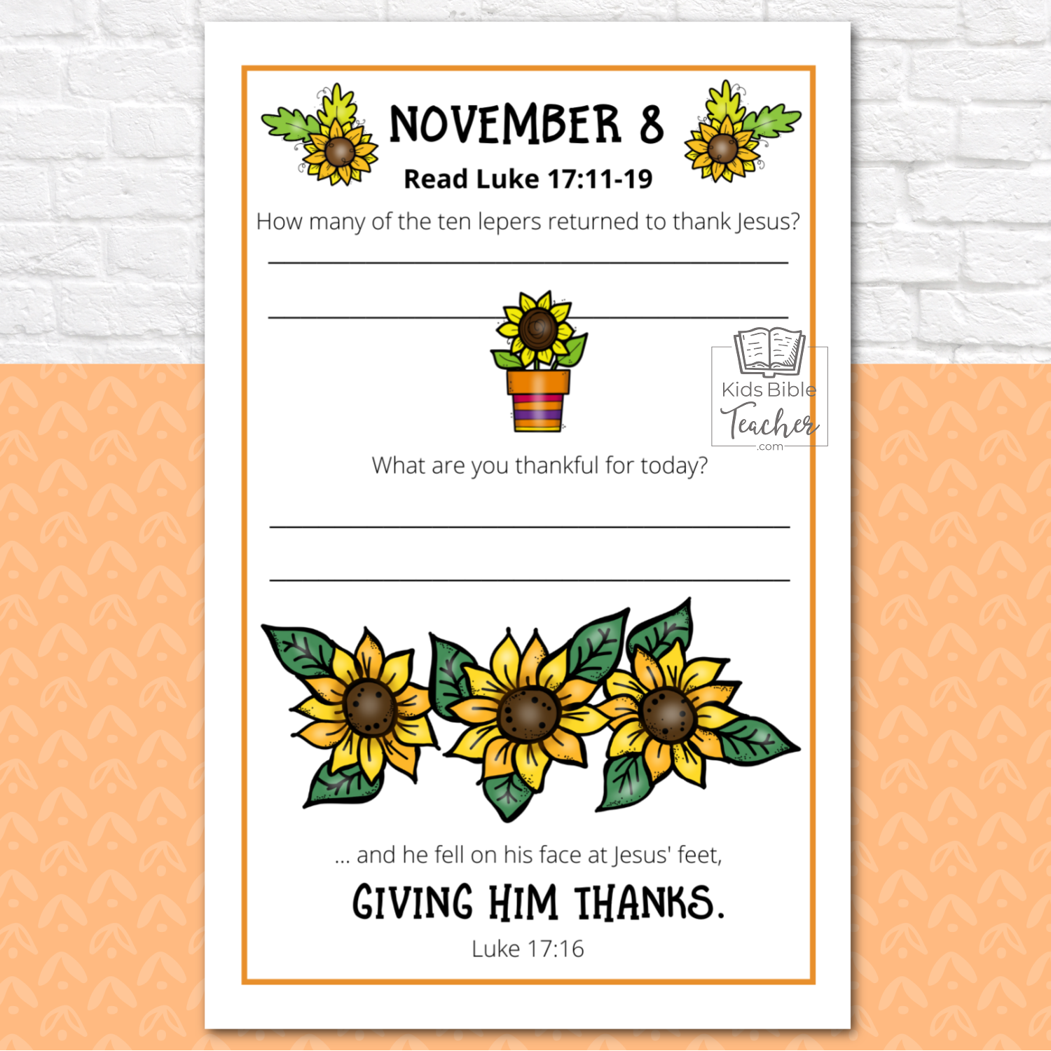 Gratitude journal pages with thanksgiving bible verses november editi â kids bible teacher