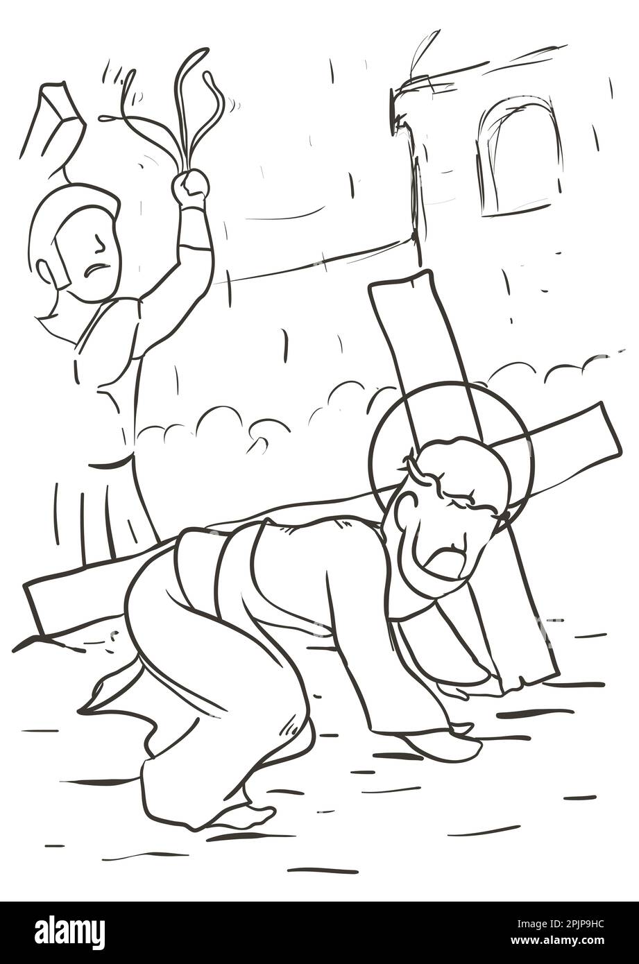 Jesus sacrifice drawing hi