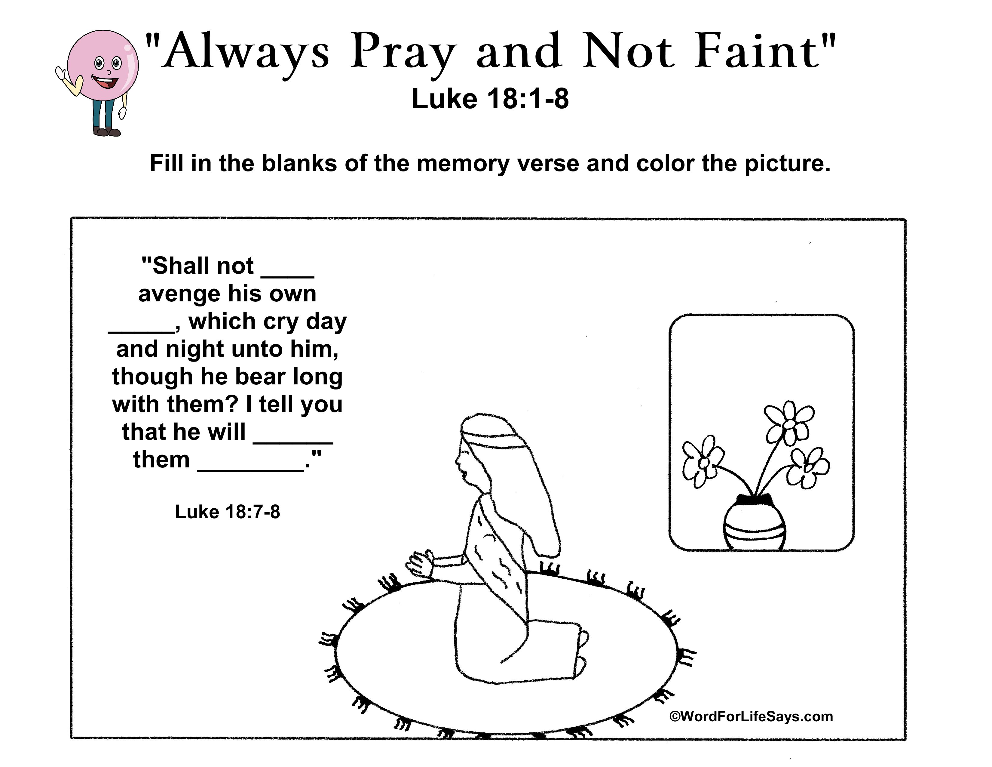 Sunday school lesson for luke