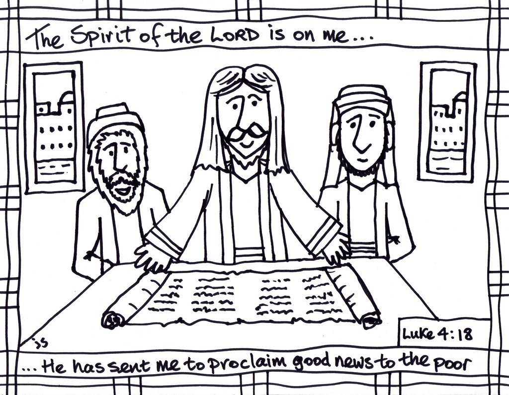 Epiphany kids luke kids coloring page john