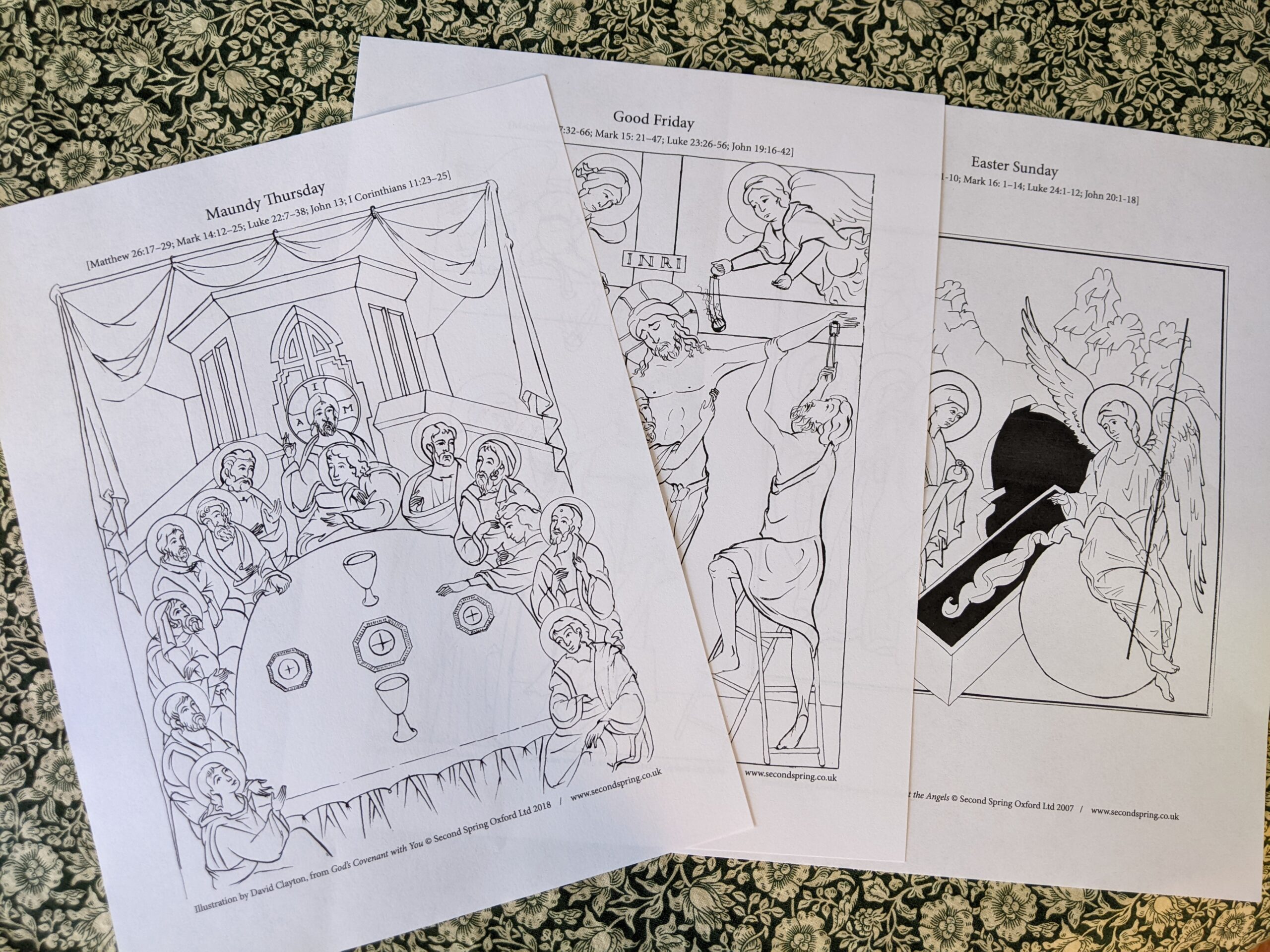Printable art for holy week and easter