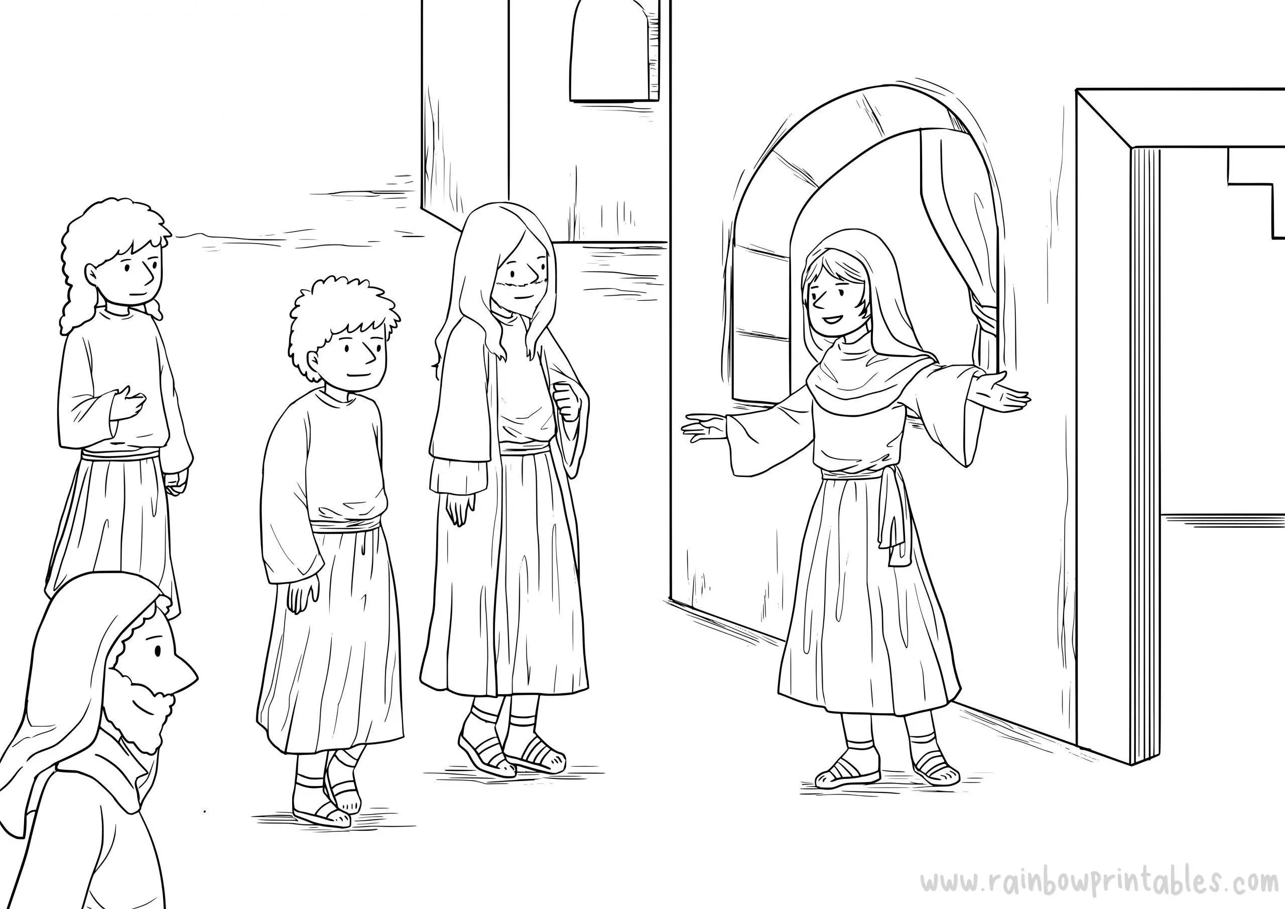 Free classic christian bible coloring pages for kids