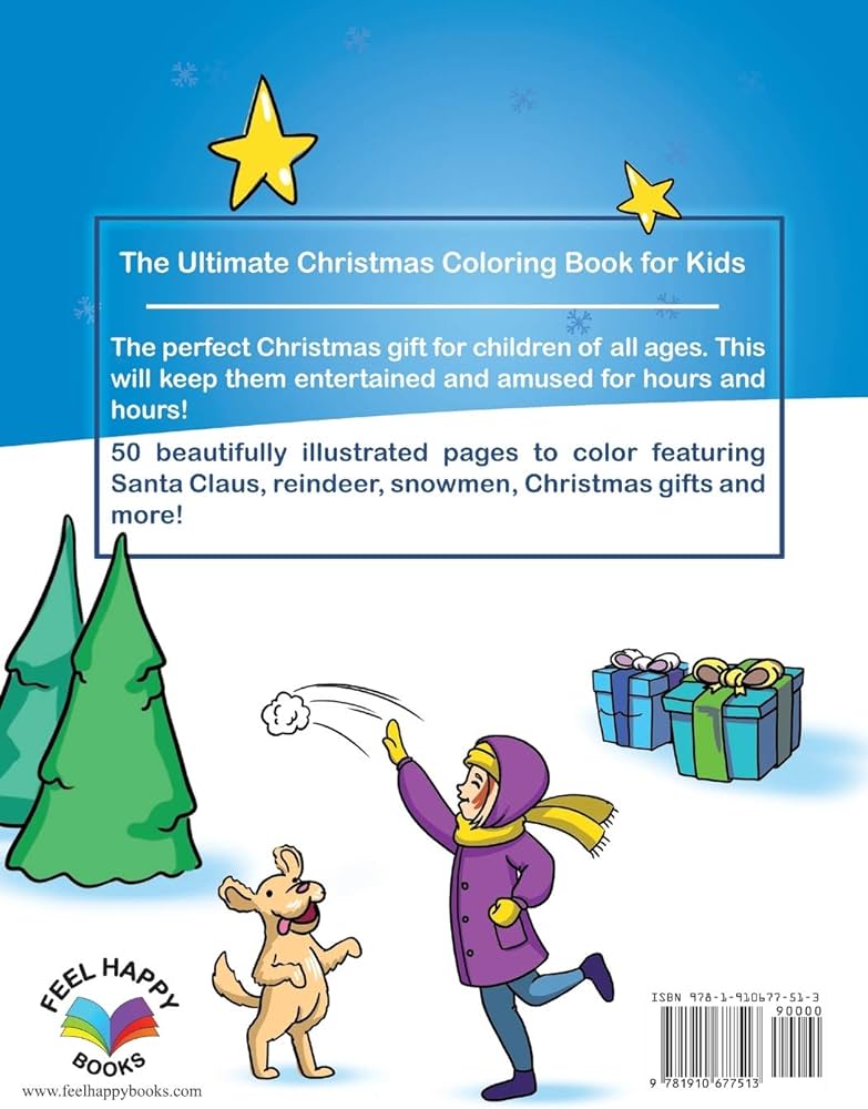 The ultimate christmas coloring book for kids fun childrens christmas gift or present for toddlers kids