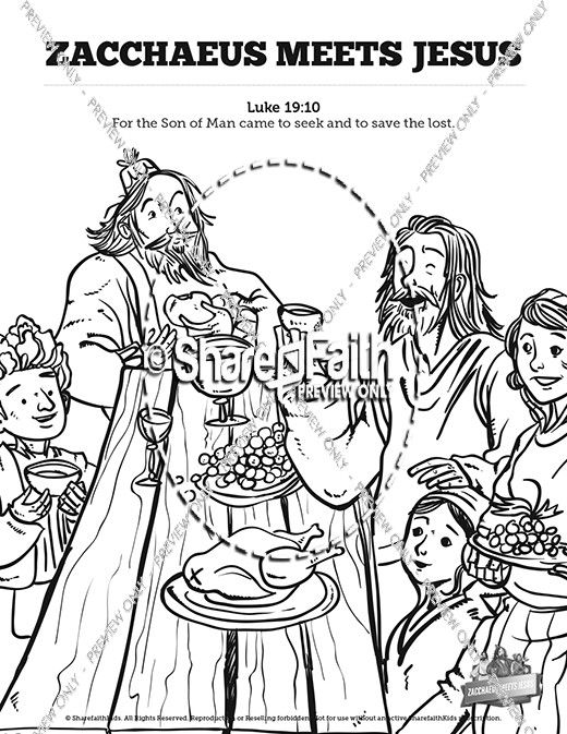 Luke story of zacchaeus sunday school coloring pages sunday school coloring pages school coloring pages sunday school