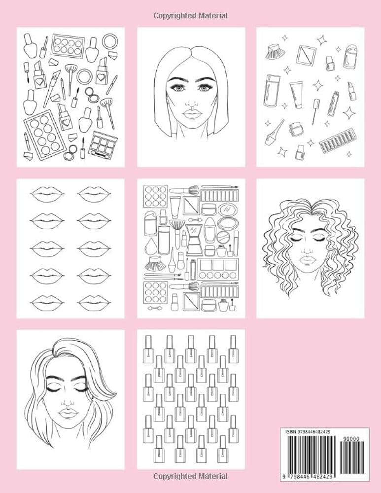 Makeup loring book cute and girly makeup loring book for girls loring cute books