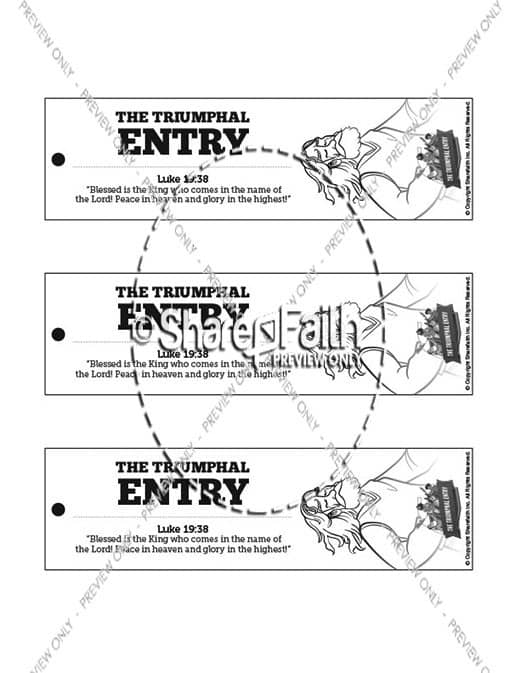 Luke the triumphal entry sunday school coloring pages â